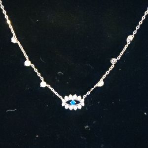 17" cz EYE NECKLACE